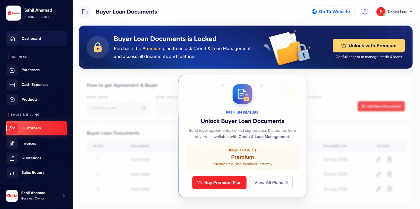 Secure Buyer Loan & Document Management